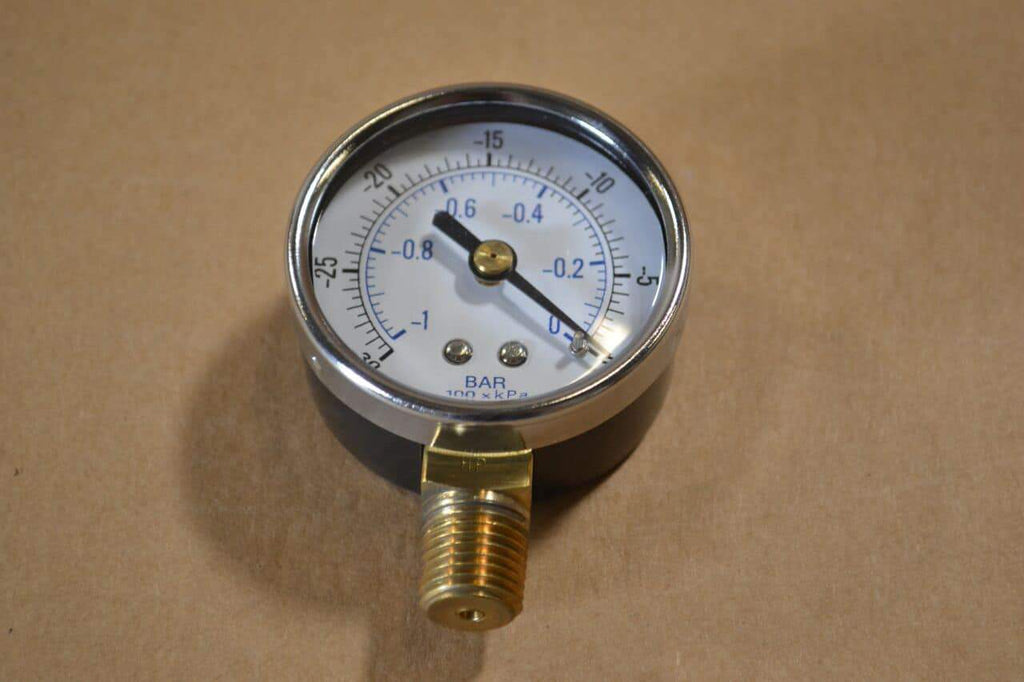 Vacuum Gauge 0-30 Psi - 3 & 6 (Sc Hc 9711 9725 1100 25000 Models) Gal Recyclers Solvent Recycler