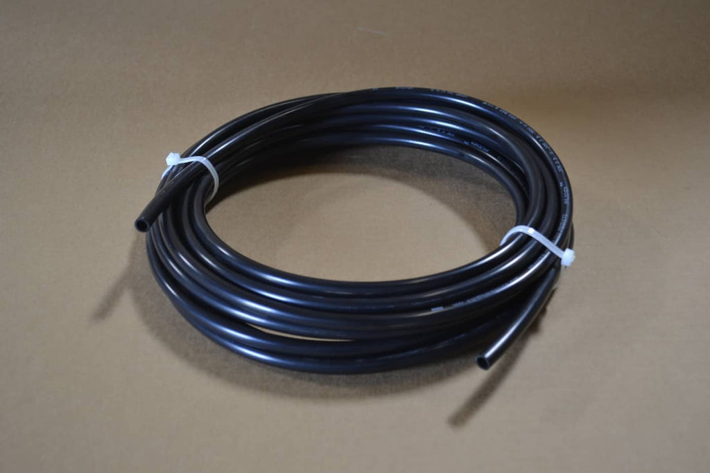 3/8 Black Nylon Tubing - 25Ft For Fluid Lines Solvent Spray Gun Cleaners Parts