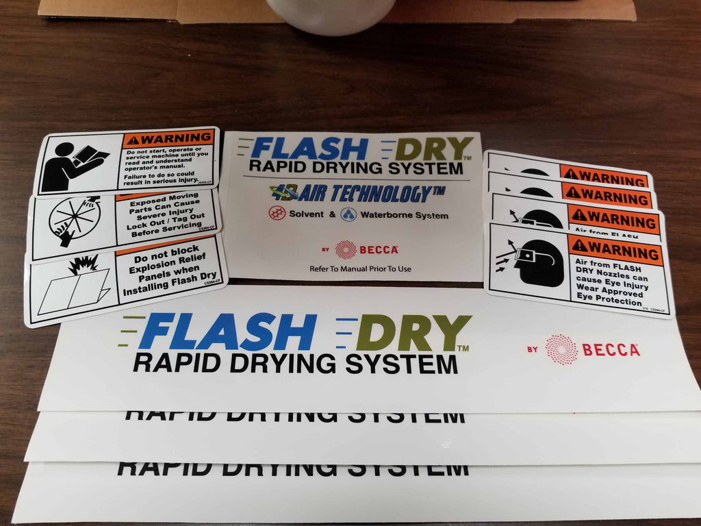 Flash Dry Decal Kit Flash Dry Parts