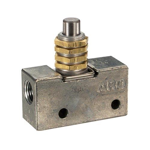 Circuitry Valve 200 Series. 1/8 Ports Straight Plunger Actuator Mechanically Actuated Air Valves