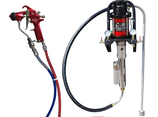 Air Assist Airless 20 1 Fine Finish Pump Wall Mount Spray Pack