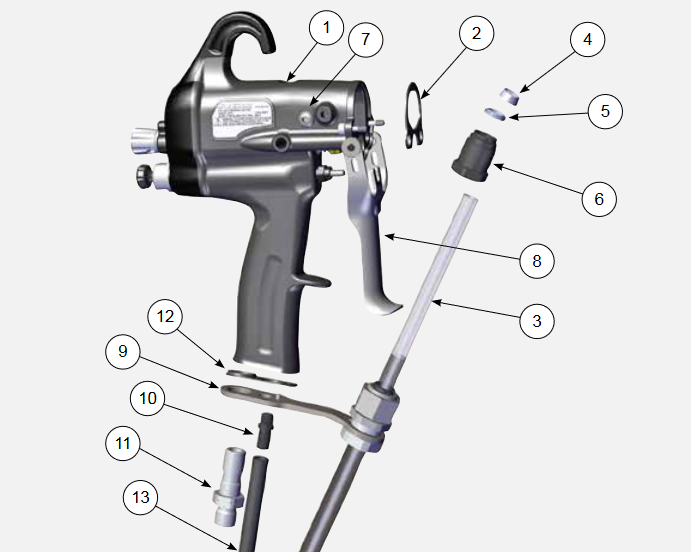 Ransburg RansFlex RFXW Electrostatic Gun