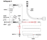 SATAgraph 5.0ml Siphon Cup With Lid - Total Finishing Supplies