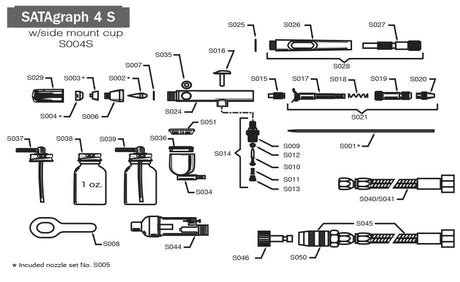 SATAgraph 4 Detail Fluid Tip - Total Finishing Supplies