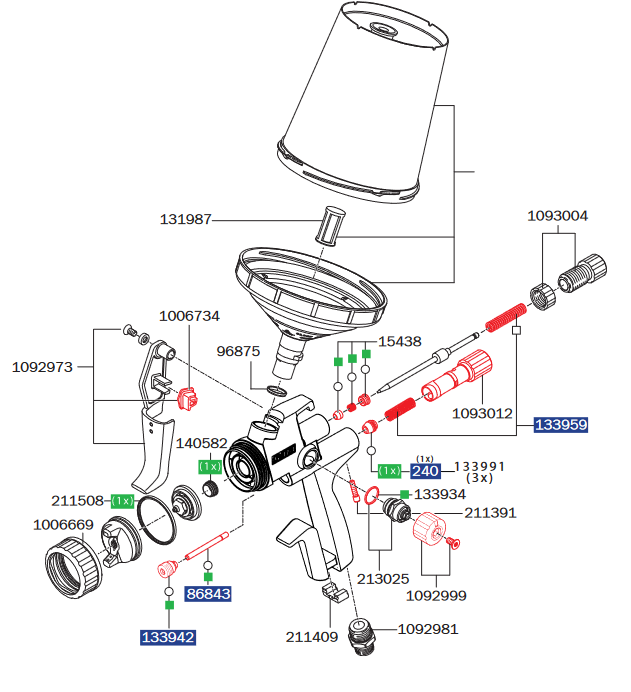 SATAjet X 5500 PHASER Maintenance Set SATAjet X 5500 PHASER Maintenance Set
