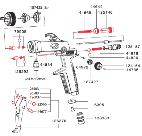SATAminijet Air Piston Packing - Total Finishing Supplies