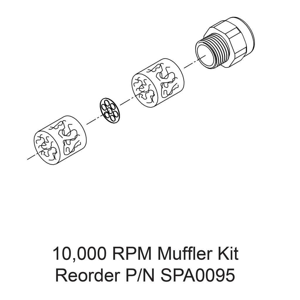 3 X 4 Storm Air Sander Tool Parts Muffler Kit Sanders
