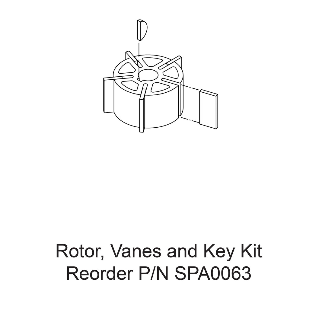 3 X 4 Storm Air Sander Tool Parts Rotor Vanes & Key Kit Sanders