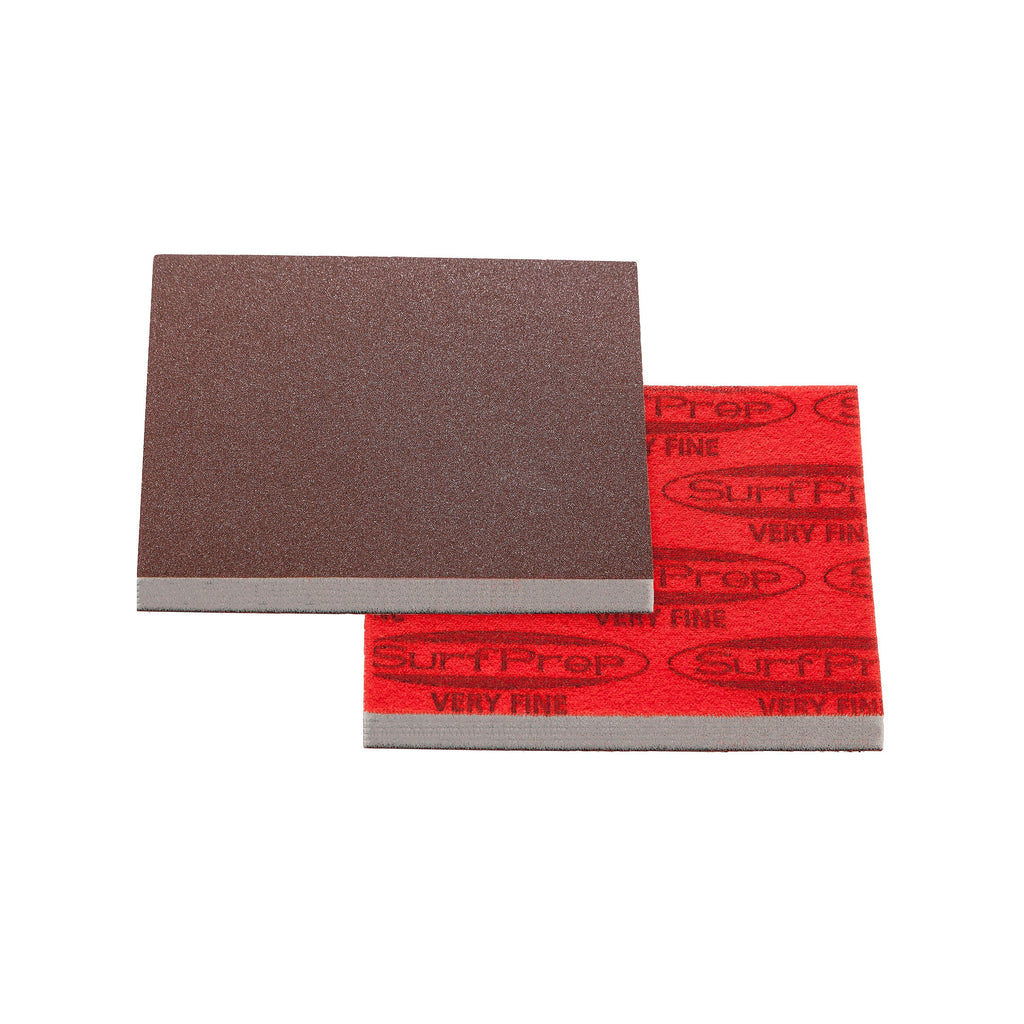 3 X 4 Surfprep Foam Pads - 10Mm Thick (Premium Red A/o) Non-Vacuum / Coarse (60-80 Scratch) Sanders