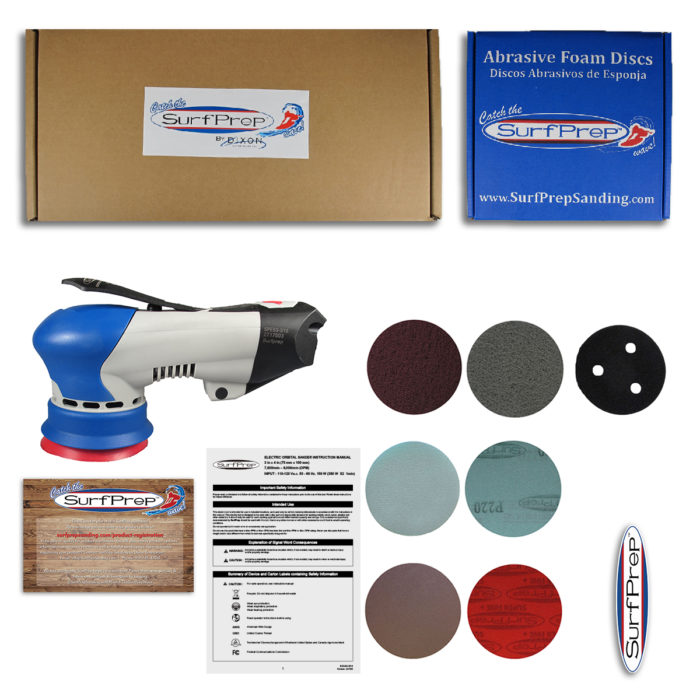 Kit de sistema de lijado eléctrico Ray Pro de 3" de SurfPrep 