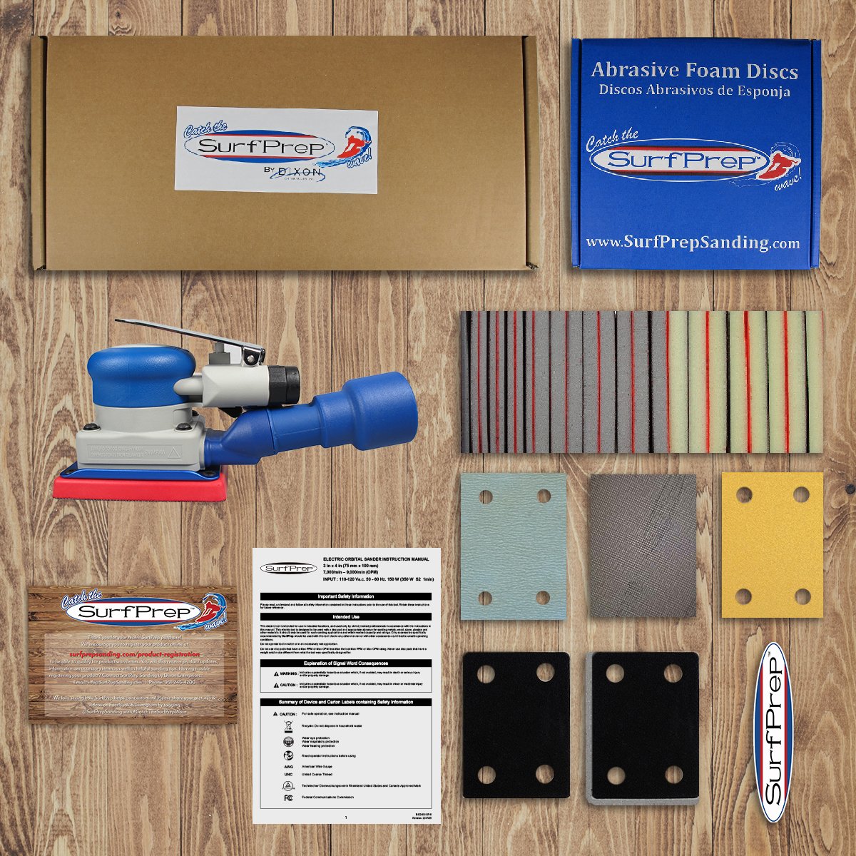 Surfprep 3" x 4" Storm Air ProFoam Sanding System Kits