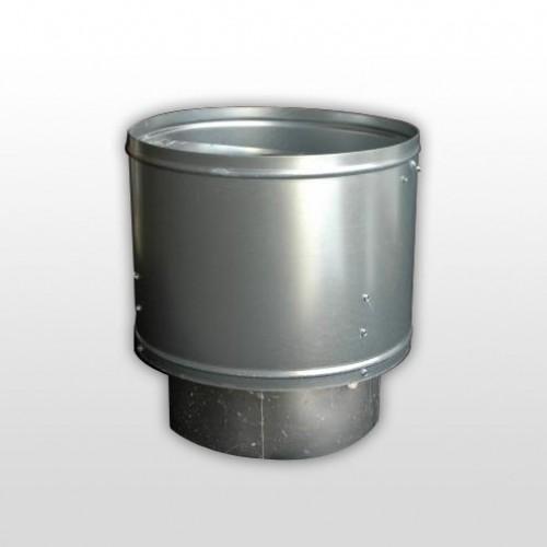 Upflow Cap With Damper - Paint Spray Booth Accessory