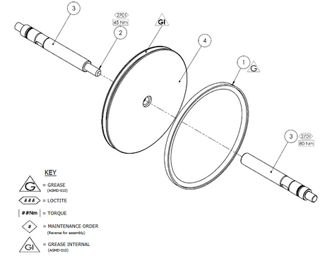 Binks Maple Pump Air Motor Piston Shaft - Total Finishing Supplies