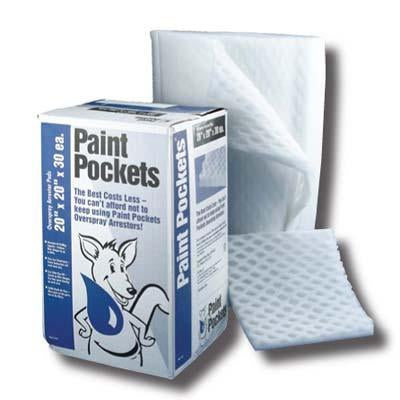 Paint Pockets White Pads (30 / Per Case) 20 X 25 Booth Filter