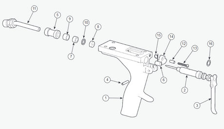 Ransburg #2 Process Gun Trigger Latch - Total Finishing Supplies