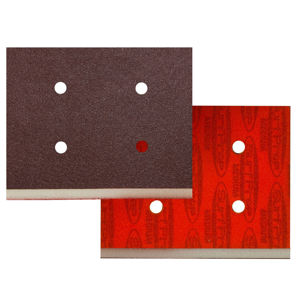 Oversized 3 X 4 Surfprep Foam Pads 1/2 Thick (Premium Red A/o) Box Of 12 Sanders