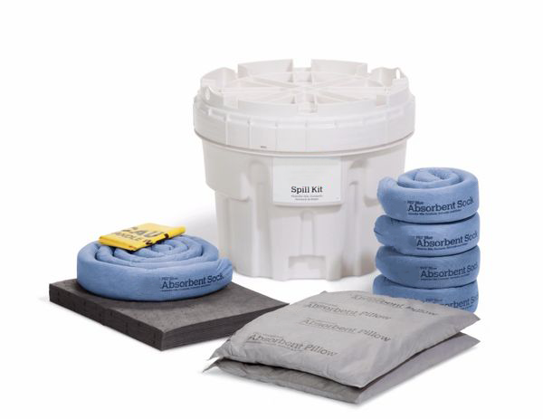 Spill Kit In 20-Gallon Overpack Salvage Drum