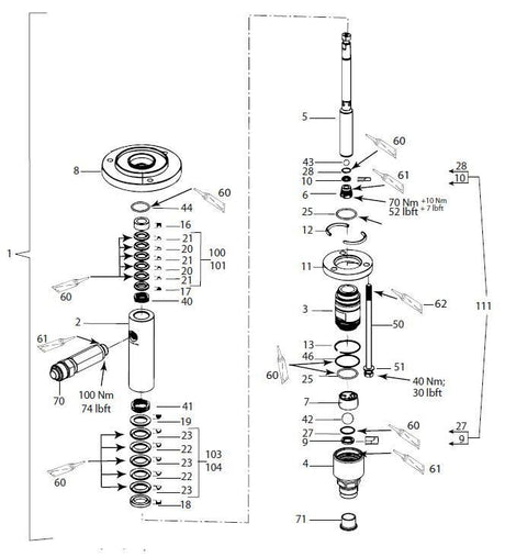 Upper Packing Parts