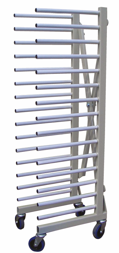 side view of a pro drying rack